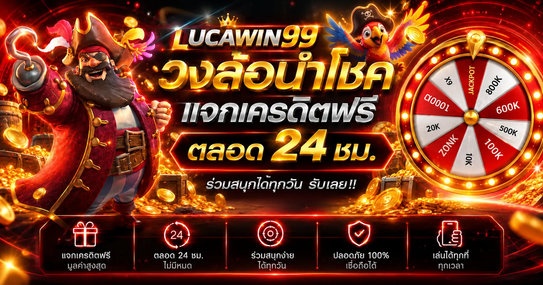 LUCAWIN99 สล็อตออนไลน์และวงล้อโปรโมชั่น